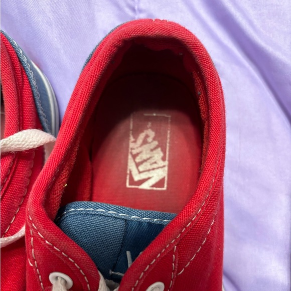 super cute blue & red vans women’s 5 3Y - Picture 6 of 7